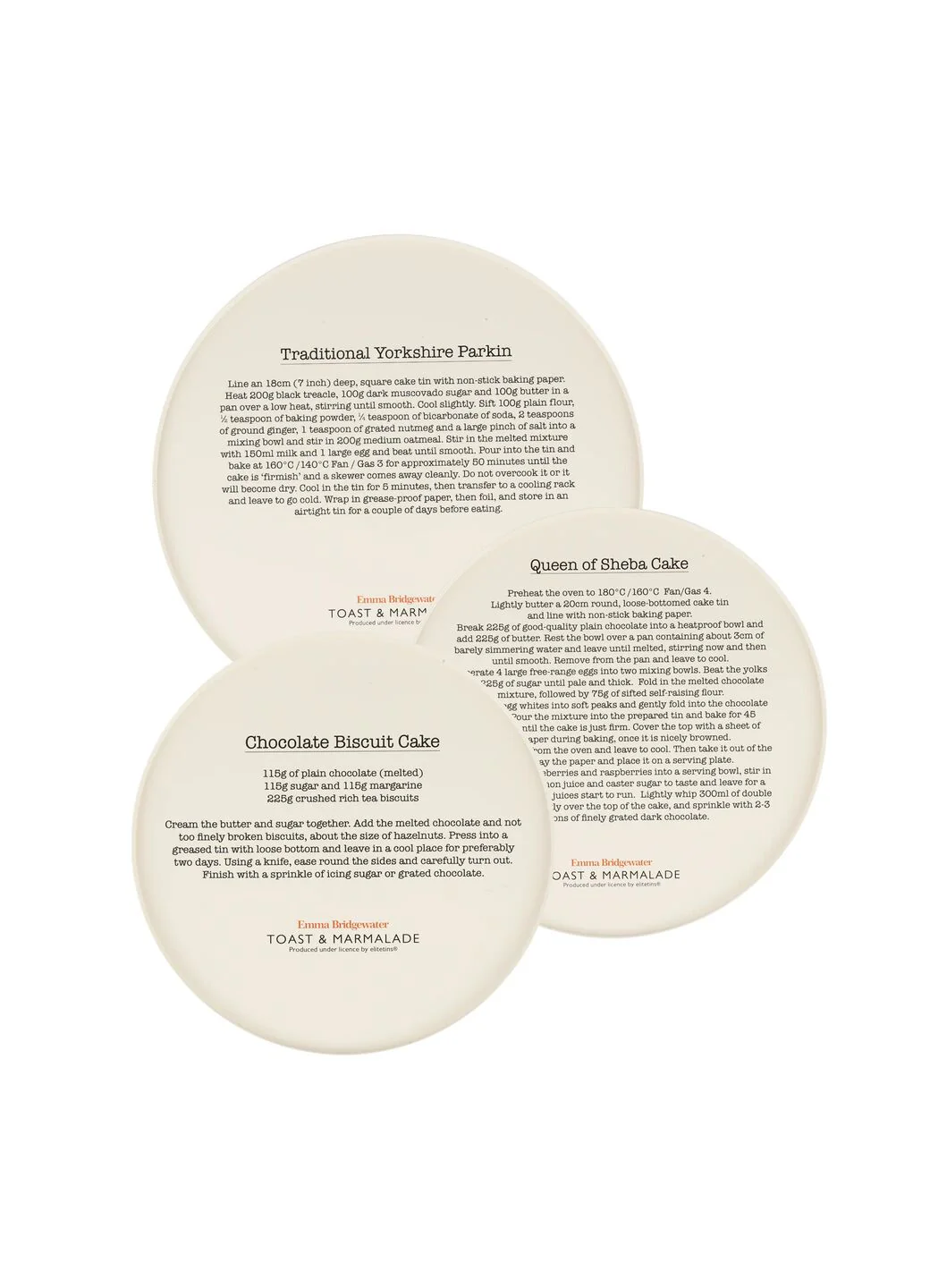 Black Toast Set Of 3 Round Cake Tins - Image 6