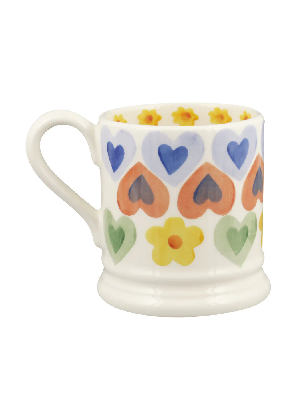 Hearts & Flowers 1/2 Pint Mug - Image 4
