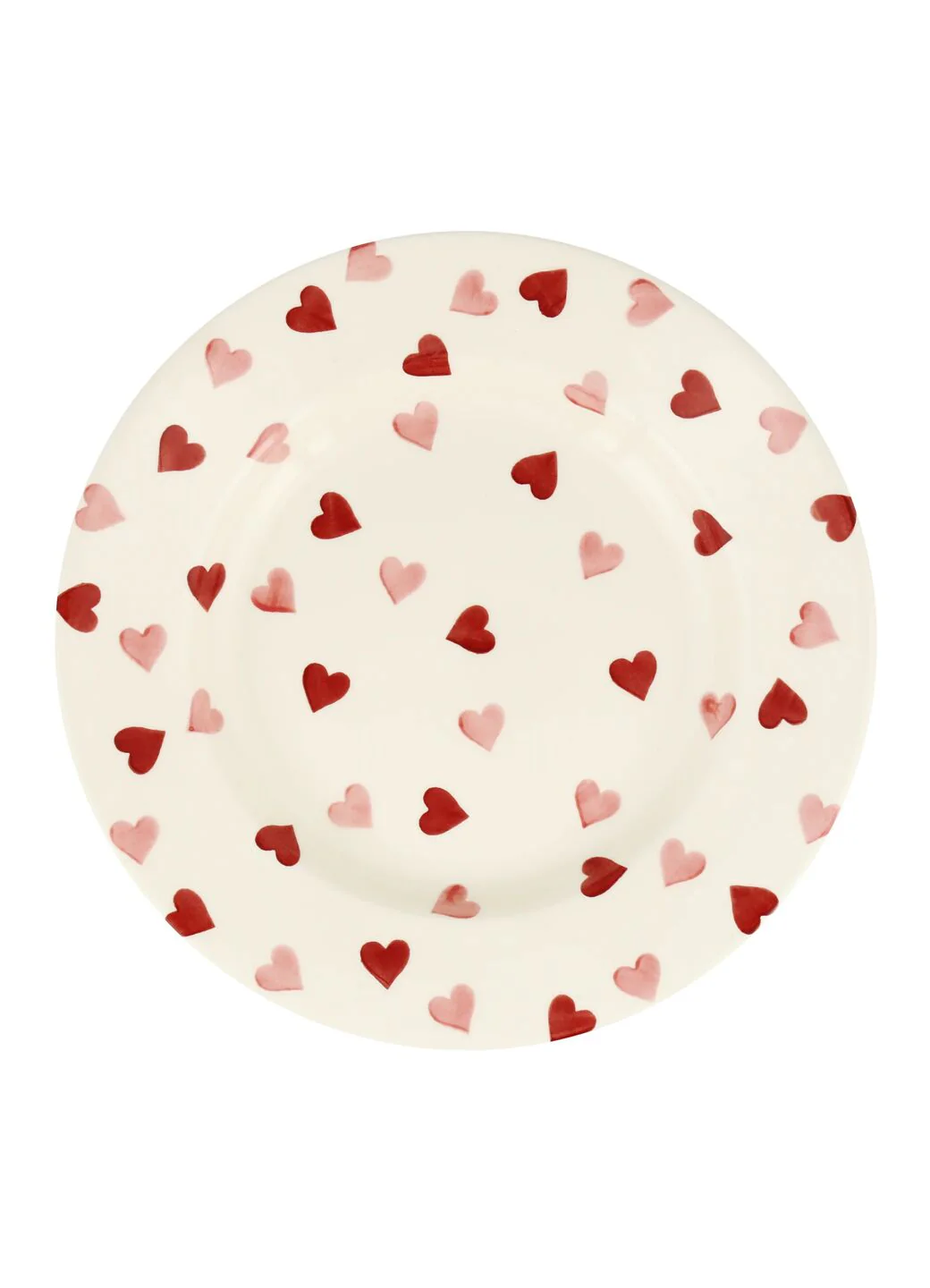 Pink Hearts Large Dinner Plate, 10.5 Inch - Set of 4 - Image 3