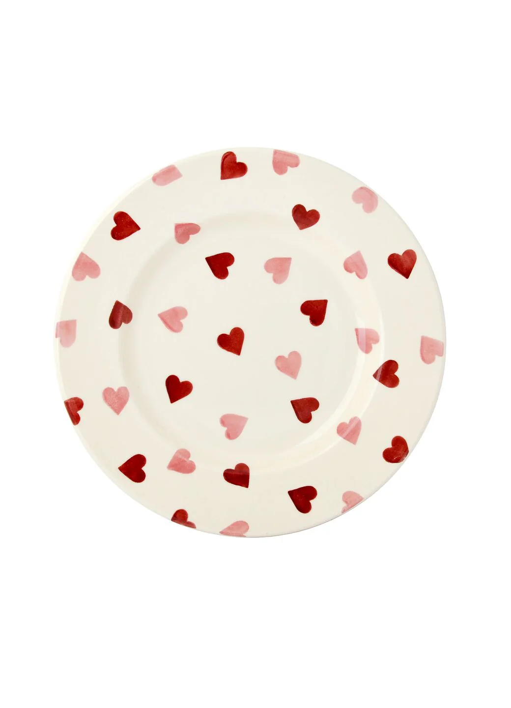 Pink Hearts Medium Dinner Plate, 8.5 Inch - Set of 4 - Image 3