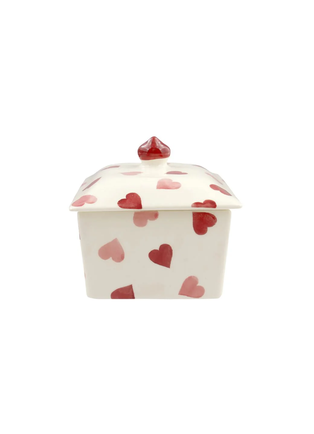 Pink Hearts Small Butter Dish - Image 3