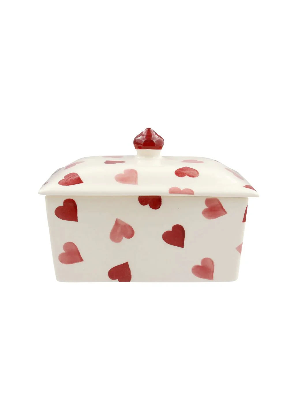 Pink Hearts Small Butter Dish - Image 4