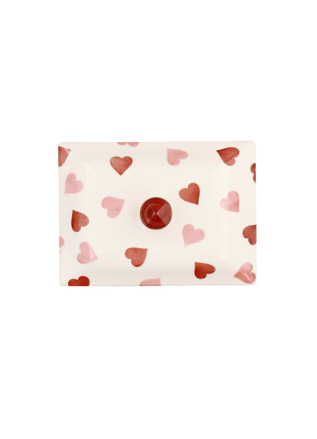 Pink Hearts Small Butter Dish - Image 6