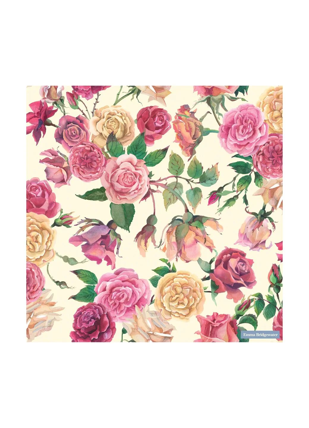 Pink Roses Lunch Napkins - Image 3