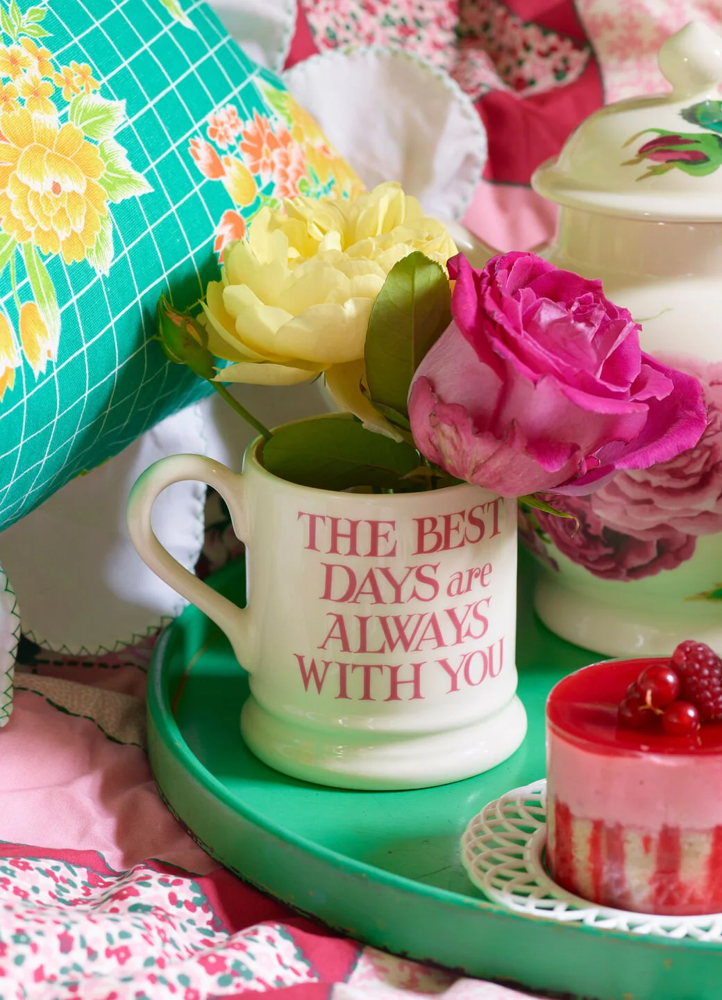 Pink Toast My Brilliant Friend 1/2 Pint Mug - Image 7