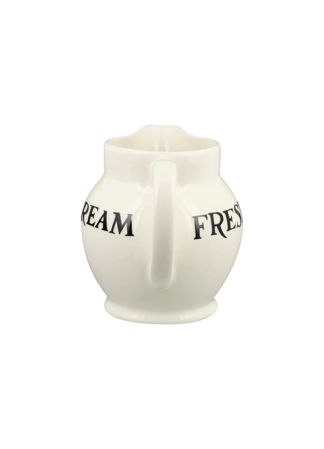 Seconds Black Toast Jersey Cream 1/2 Pint Jug - Image 3